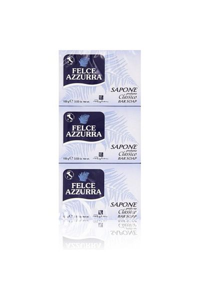 Felce Azzurra Solid soap, Blue Fern, Classic, 3 x 100g
