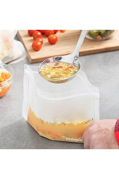InnovaGoods Set pungi alimentare reutilizabile InnovaGoods Freco 10 bucăți