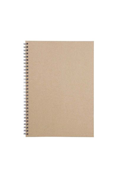 Muji Recycled Paper Wirebound Notebook, 80 Sheets, B5, Beige