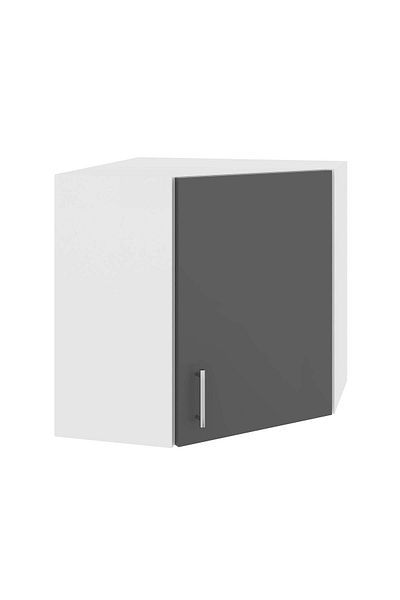 haaus.ro Corp Superior Colt haaus Karo, Antracit/Alb, 60 x 60 x 60 cm