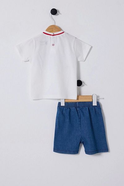 U.S. Polo Assn. U.S Polo Assn Baby Boy 2-Piece Set - White