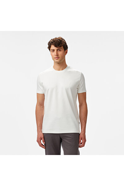 Nautica Erkek Krem Classic Fit T-shirt