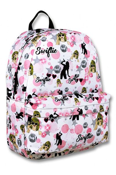 ÜMİT ÇANTA Ümit Çanta Girl's Pink Black Music Printed Primary School Backpack - 5080
