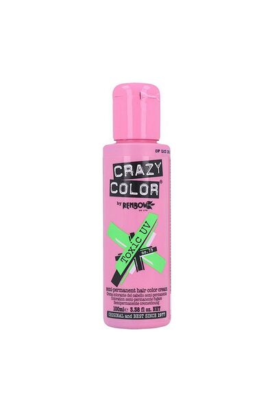 Galatea Treasures Vopsea Permanentă, Crazy Color, Toxic 79, 100 ml, Verde