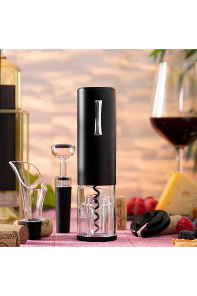InnovaGoods InnovaGoods Corklux Rechargeable Electric Corkscrew with Accessories