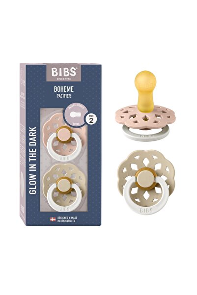 Bibs Σετ πιπίλας BIBS από φυσικό καουτσούκ, 2 τεμάχια, διάφορα χρώματα