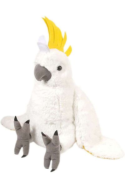 Wild Republic Jucărie Plus Papagal Cacadu Umbrelat Alb, 30 cm
