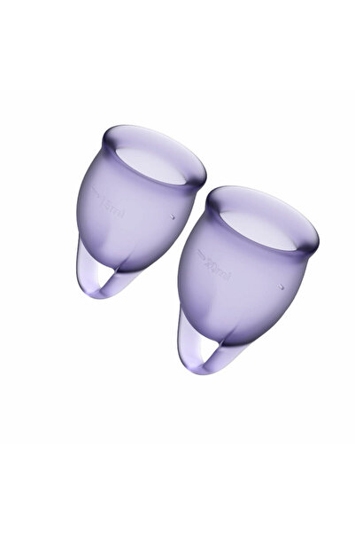 Satisfyer Feel Confident menstrual cup, set of 2, 15 and 20 ml