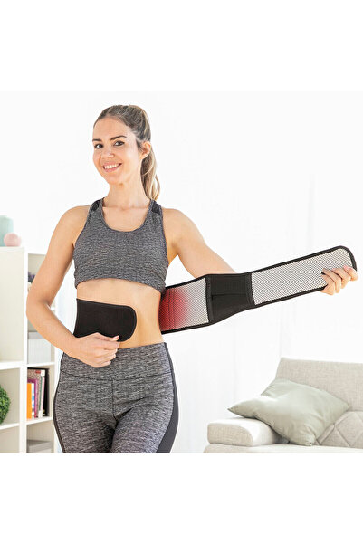 InnovaGoods Centură termică cu magneți turmalină InnovaGoods, unisex, negru