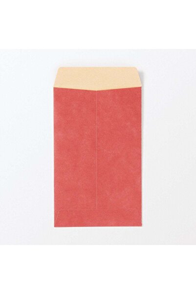 Muji Bamboo Paper Petit Envelope , Red , 5 pcs