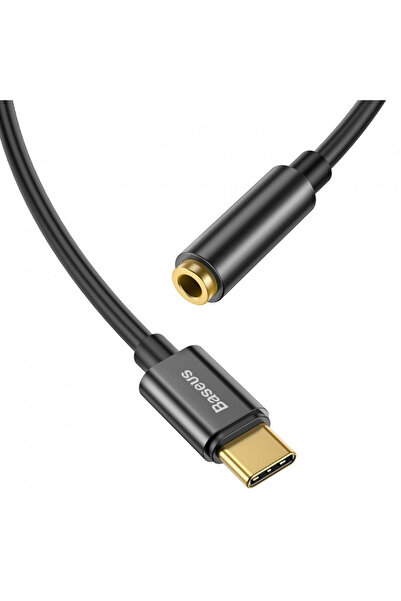 Baseus Type-C to 3.5mm Jack audio adapter cable, Baseus L54 (CATL54-01) - Black