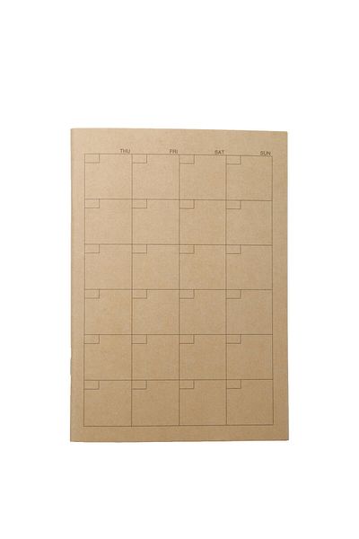 Muji Note Monthly Sheets, 32 Sheets, A5, Neutral