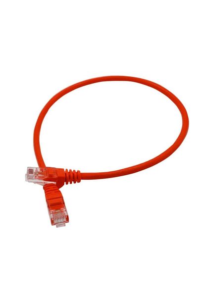 dalimag Cablu CAT, UTP subțire, 6A 4PR/28AWG Pure Cooper, cablu de conectare, 8 inch, 20 cm, roșu, Dalimag