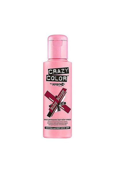 Galatea Treasures Vopsea semipermanentă Crazy Color Ruby Rouge Nº 66, 100 ml