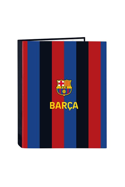AQUA TRAVEL F.C. Barcelona ring binder, A4, Brown and Blue