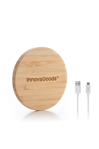 InnovaGoods Încărcător Wireless din Bambus, InnovaGoods