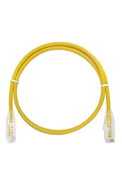dalimag Cablu CAT 6A Slim UTP, 4PR/28AWG Pure Cooper, Patchcord, 150 cm, Galben