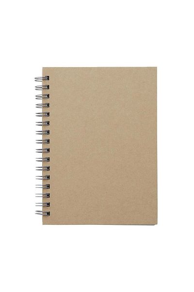 Muji دفتر ملاحظات سلكي / عادي / بيج