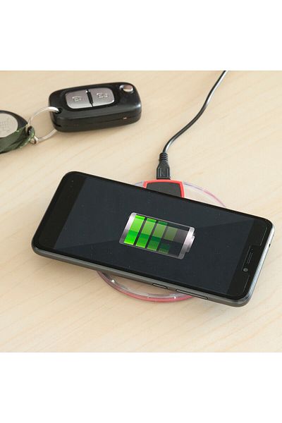InnovaGoods Încărcător Wireless Qi, InnovaGoods, Negru, Ø10 x 1 cm