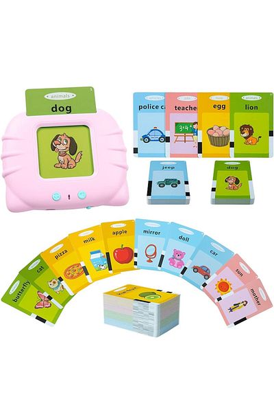 OEM Card Reader Learning Machine Toy, Educational STEM Toy for Kids, 112 Flash Cards, 224 Words, 2 Years