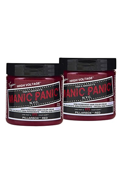 Steradent Vopsea de păr semi-permanentă, Manic Panic, Pillarbox Red, 118ml