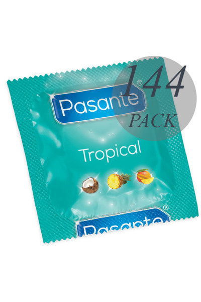 PASANTE Prezervative, Pasante Tropical, 144 buc, arome exotice