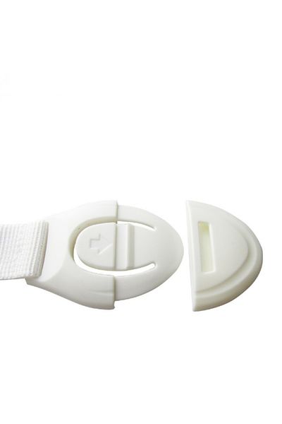 OEM Cabinet Safety Lock, Plastic/Textile, 21.5 cm, White