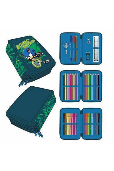 Pro Fresh & Clean School pencil case, Fresh & Clean, Sonic, dark blue
