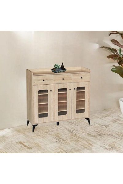DEC4 Multi-purpose wardrobe with a modern design in different colors, size 100 cm