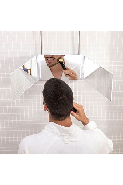 InnovaGoods Oglindă baie cu LED și vizibilitate 360º InnovaGoods alb