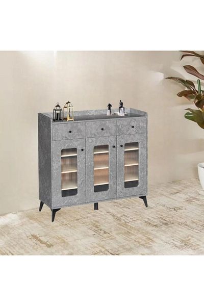 DEC4 Multi-purpose wardrobe with a modern design in different colors, size 100 cm