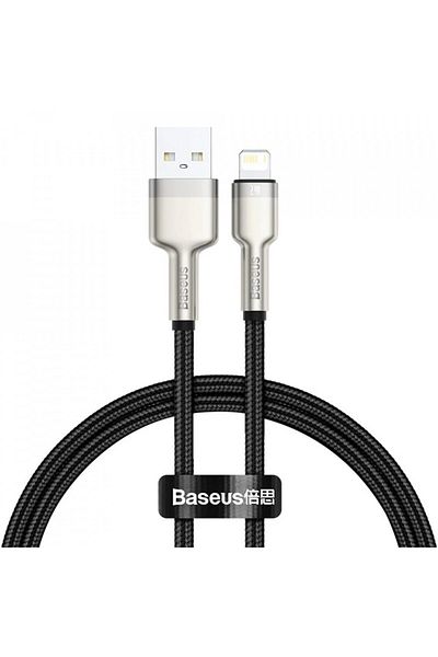 Baseus Usb To Lightning Data Cable 2.4a, 2m, Cafule - Black