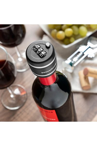InnovaGoods InnovaGoods Botlock Wine Bottle Lock, Black