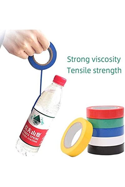 Yuwell Almi Tape Insulation Tape 6 Pack Mixed Colour 15mm X 18mm Electrical Tape Pvc Tape Adhesive Ga