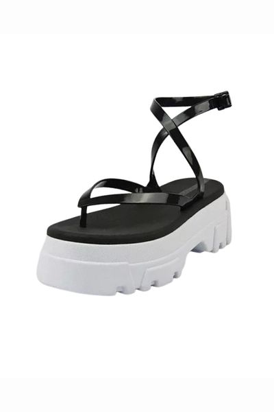 VOICES Sandals Luna Track - - 40, White/black
