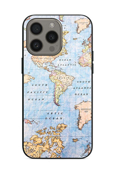 Covernex غطاء حماية لهاتف Apple iPhone 15 Pro Max خريطة العالم