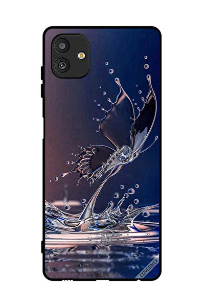 Covernex غطاء حماية لهاتف سامسونج جالاكسي M13 5G بنقشة قطرات الماء على شكل فراشة