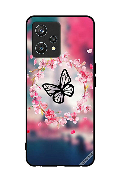 Covernex غطاء حماية لهاتف Realme 9 Pro على شكل فراشة وحلقة زهور