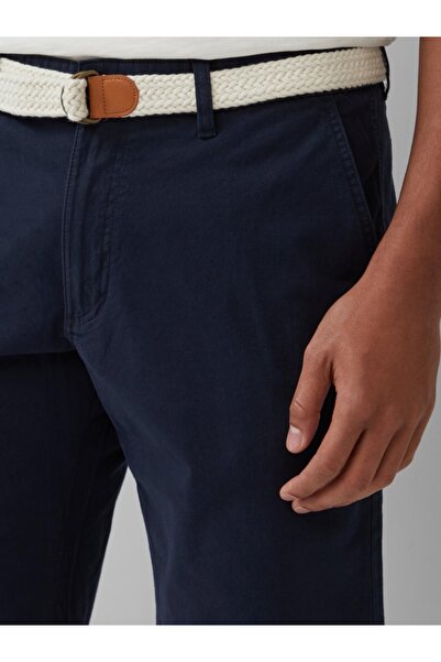 s.Oliver Men's chino shorts, Phoenix with mid-rise waist and regular fit, Dark navy