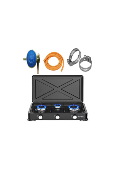 COBI SMART® Pachet aragaz 3 ochiuri cu capac, 60x33 cm, GPL, accesorii incluse