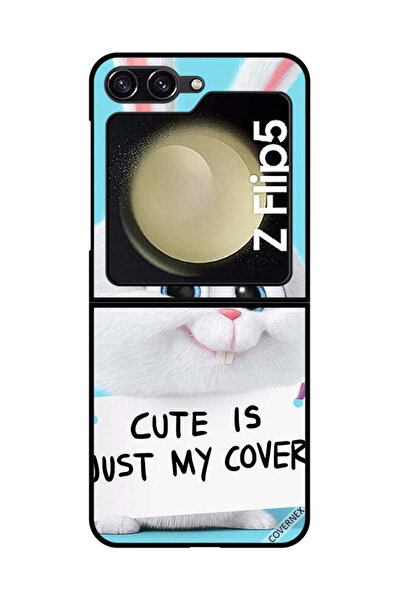 Covernex غطاء حماية لهاتف سامسونج جالاكسي زد فليب 5 - أرنب لطيف هو مجرد غطاء ...