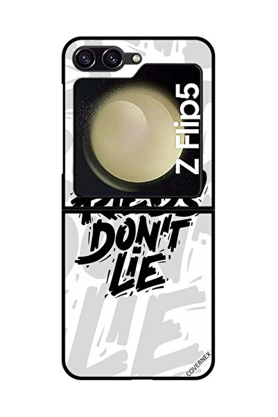 Covernex غطاء حماية لهاتف سامسونج جالاكسي زد فليب 5 - خط عربي - أصدقاء لا يكذبون