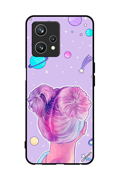 Covernex غطاء حماية لهاتف Realme 9 Pro - فن الفتاة ونجوم الفضاء