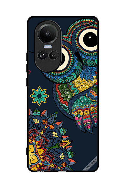Covernex غطاء حماية لهاتف Oppo Reno10 Pro بتصميم بومة زهرية
