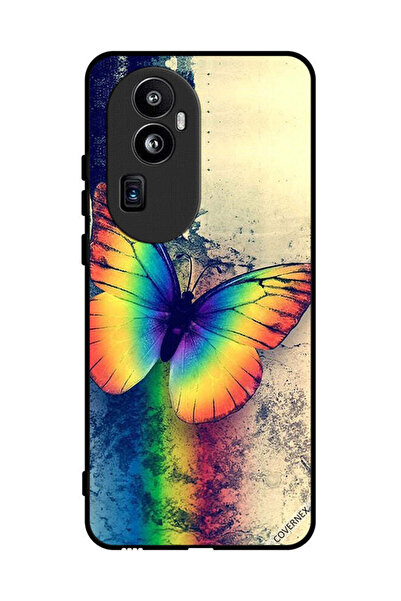 Covernex غطاء حماية لهاتف Oppo Reno 10 - فراشة قوس قزح صينية عتيقة
