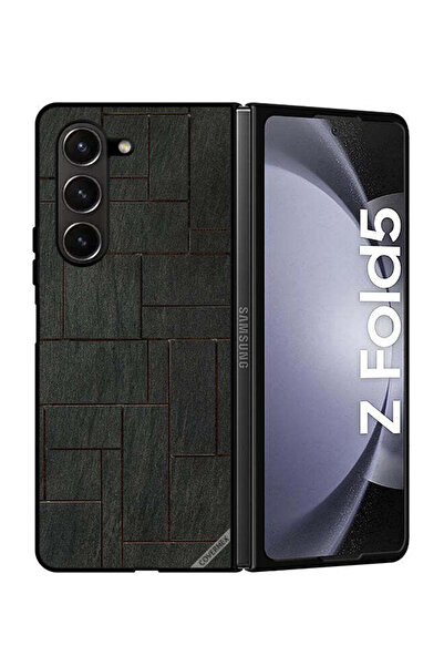 Covernex غطاء حماية لهاتف سامسونج جالاكسي زد فولد 5 بنمط جداري من الأحجار