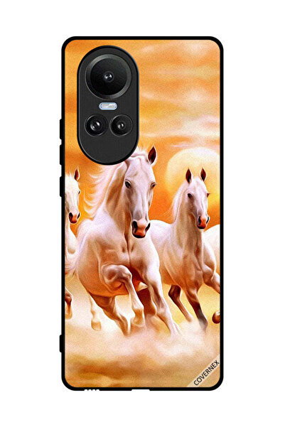 Covernex غطاء حماية لهاتف Oppo Reno10 - خيول تركض