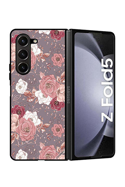 Covernex غطاء حماية لهاتف سامسونج جالاكسي زد فولد 5 بخلفية زهرية