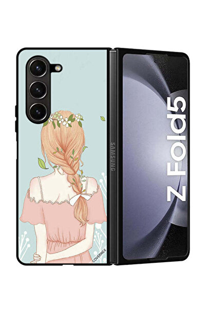 Covernex غطاء حماية لهاتف سامسونج جالاكسي زد فولد 5 بفتاة واقفة بمظهر لطيف