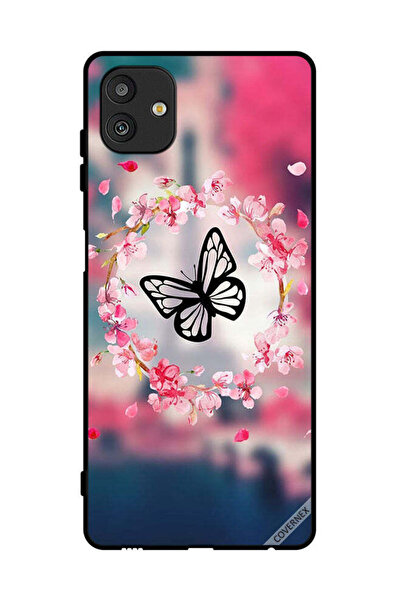 Covernex غطاء حماية لهاتف سامسونج جالاكسي M13 5G بتصميم فراشة وحلقات زهور